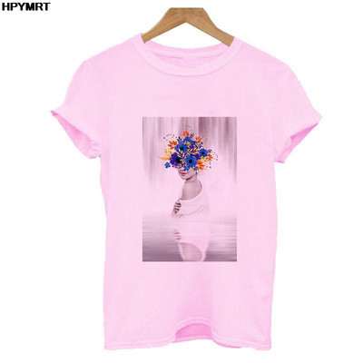 Reducere de vară Cămașă nouă streetwear pentru femei Tendință la modă Grafică imprimeu O-gât Casual cu mânecă scurtă Topuri Tricou alb roz S-XXL