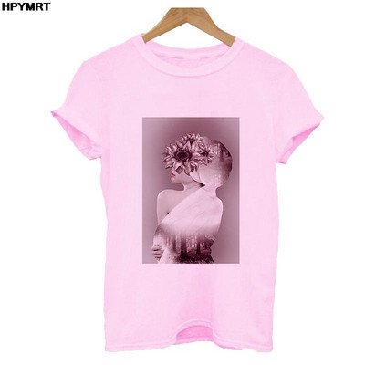 Reducere de vară Cămașă nouă streetwear pentru femei Tendință la modă Grafică imprimeu O-gât Casual cu mânecă scurtă Topuri Tricou alb roz S-XXL