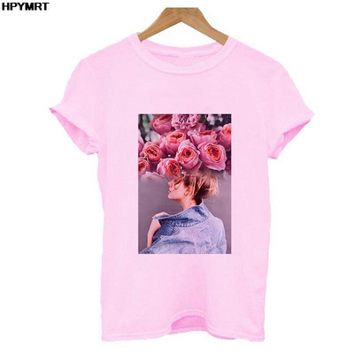 Reducere de vară Cămașă nouă streetwear pentru femei Tendință la modă Grafică imprimeu O-gât Casual cu mânecă scurtă Topuri Tricou alb roz S-XXL