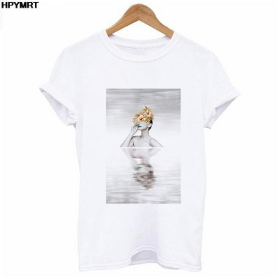 Reducere de vară Cămașă nouă streetwear pentru femei Tendință la modă Grafică imprimeu O-gât Casual cu mânecă scurtă Topuri Tricou alb roz S-XXL