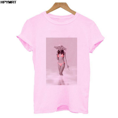 Reducere de vară Cămașă nouă streetwear pentru femei Tendință la modă Grafică imprimeu O-gât Casual cu mânecă scurtă Topuri Tricou alb roz S-XXL