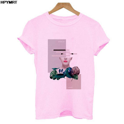 Reducere de vară Cămașă nouă streetwear pentru femei Tendință la modă Grafică imprimeu O-gât Casual cu mânecă scurtă Topuri Tricou alb roz S-XXL