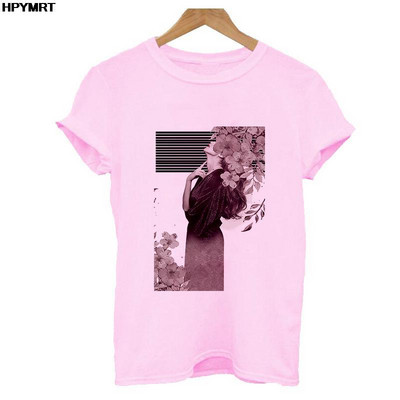 Reducere de vară Cămașă nouă streetwear pentru femei Tendință la modă Grafică imprimeu O-gât Casual cu mânecă scurtă Topuri Tricou alb roz S-XXL