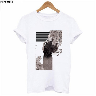 Reducere de vară Cămașă nouă streetwear pentru femei Tendință la modă Grafică imprimeu O-gât Casual cu mânecă scurtă Topuri Tricou alb roz S-XXL