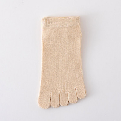 Άνοιξη Καλοκαίρι Γυναικείες κοντές κάλτσες πέντε δακτύλων καραμέλα Κάλτσες αστράγαλο Απορρόφηση ιδρώτα Βαμβακερές κάλτσες με σπαστά δάχτυλα με 5 δάχτυλα