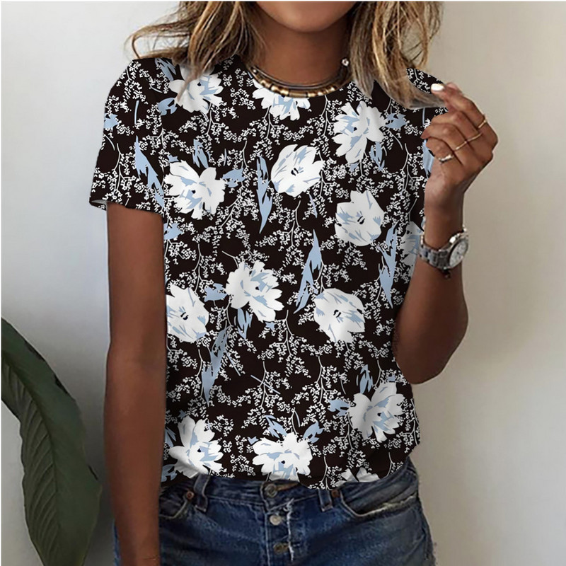 2024 uus julge värviga kokkusobiv visuaalne efekt, mis sobib ranna vabaajarõivastele hingavad värvilised trükitud T-särgid