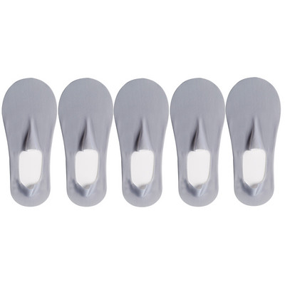 5 pari/komplet čarapa Ženske ljetne ultratanke nevidljive niske silikonske protuklizne mrežaste čarape koje se ne vide Ice Silk Čvrste brodske čarape