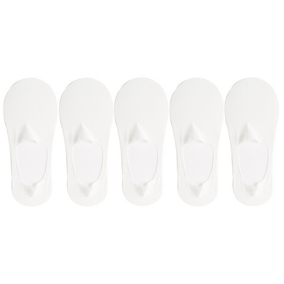 5 pari/komplet čarapa Ženske ljetne ultratanke nevidljive niske silikonske protuklizne mrežaste čarape koje se ne vide Ice Silk Čvrste brodske čarape