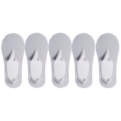 5 pari/komplet čarapa Ženske ljetne ultratanke nevidljive niske silikonske protuklizne mrežaste čarape koje se ne vide Ice Silk Čvrste brodske čarape