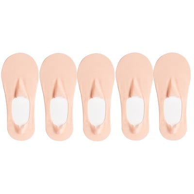 5 pari/komplet čarapa Ženske ljetne ultratanke nevidljive niske silikonske protuklizne mrežaste čarape koje se ne vide Ice Silk Čvrste brodske čarape