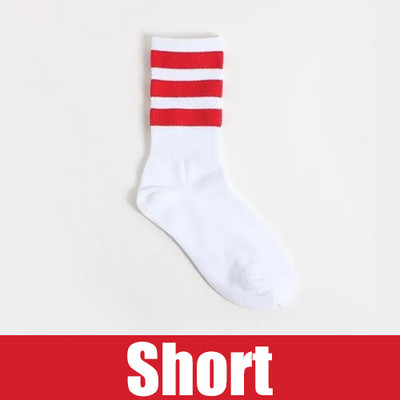 Uus meeste/naiste 3 kolme triibuga puuvillased sokid retro vanakooli hiphop rulluisk pikk lühike Meias Harajuku valge must talv lahe