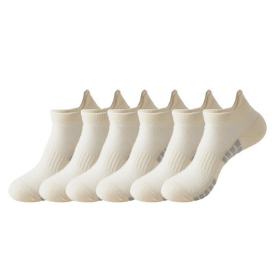 6 paari No Show Sport Jooksusokid Sportlikud madala lõikega sokid Paksud kootud Outdoor Fitness Hingavad kiiresti kuivavad kulumiskindlad sokid