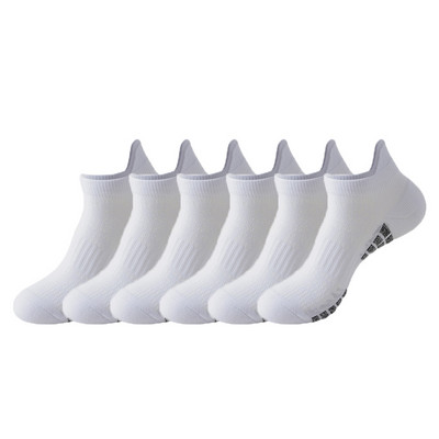 6 paari No Show Sport Jooksusokid Sportlikud madala lõikega sokid Paksud kootud Outdoor Fitness Hingavad kiiresti kuivavad kulumiskindlad sokid
