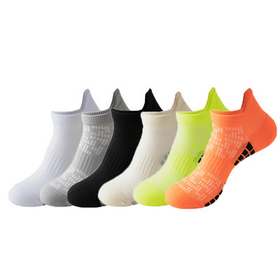 6 paari No Show Sport Jooksusokid Sportlikud madala lõikega sokid Paksud kootud Outdoor Fitness Hingavad kiiresti kuivavad kulumiskindlad sokid