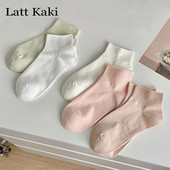 3 perechi de șosete scurte de damă, de vară, de culoarea bomboanei, set de șosete din bumbac simplu, respirabile, lejer, comozi, moi, colorați, pentru femei