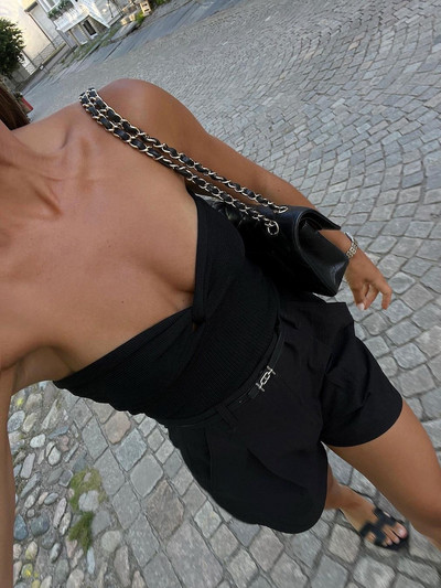 Γυναικείες μπλούζες από πλεκτό σωληνωτό λευκό στράπλες, καλοκαιρινές βασικές μπλούζες χωρίς πλάτη με ανοιχτό ώμο, μπουστάκι, casual streetwear