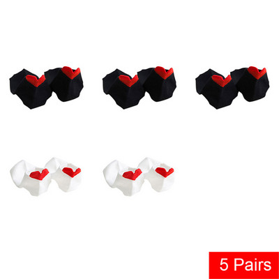 5 perechi de șosete scurte pentru femei de primăvară/vară de înaltă calitate, cu dungi de animale, din bumbac pur, glezne, respirabile, șosete pentru fete UE 35-39