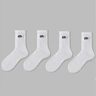 4 paari sokke meestele kevadel ja suvel õhukesed meeste spordipaarid naiste sokid Mitmekülgsed keskmise pikkusega sokid