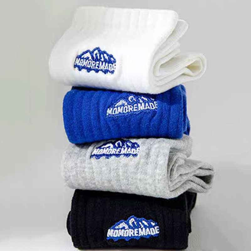 4 paari sokke meestele kevadel ja suvel õhukesed meeste spordipaarid naiste sokid Mitmekülgsed keskmise pikkusega sokid