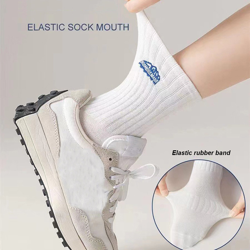 4 paari sokke meestele kevadel ja suvel õhukesed meeste spordipaarid naiste sokid Mitmekülgsed keskmise pikkusega sokid