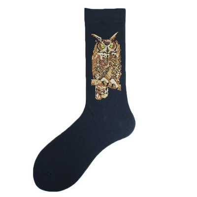 Χαρούμενες πολύχρωμες αστείες κάλτσες Άνδρες Skateboard Shark Dinosaur Astronaut Planet Divertidos Hip Hop Sokken Harajuku Unisex Crew κάλτσες