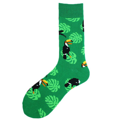 Χαρούμενες πολύχρωμες αστείες κάλτσες Άνδρες Skateboard Shark Dinosaur Astronaut Planet Divertidos Hip Hop Sokken Harajuku Unisex Crew κάλτσες