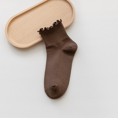 Čarape s volanima NOVO proljeće i ljeto Tanki stil Ženske čarape Solarni sustav Jk Slatke čarape Prozračne jednobojne ležerne čarape