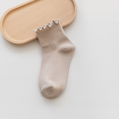 Čarape s volanima NOVO proljeće i ljeto Tanki stil Ženske čarape Solarni sustav Jk Slatke čarape Prozračne jednobojne ležerne čarape