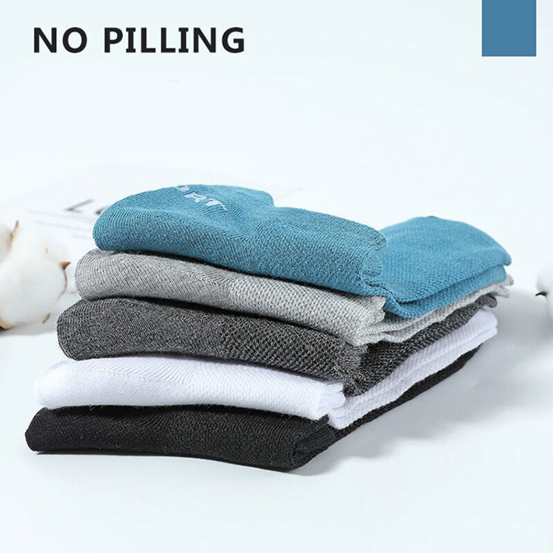 5 paari meeste suve õhukesest võrgust hingavaid meeste spordisokke, higi neelavaid lühikesi sokke