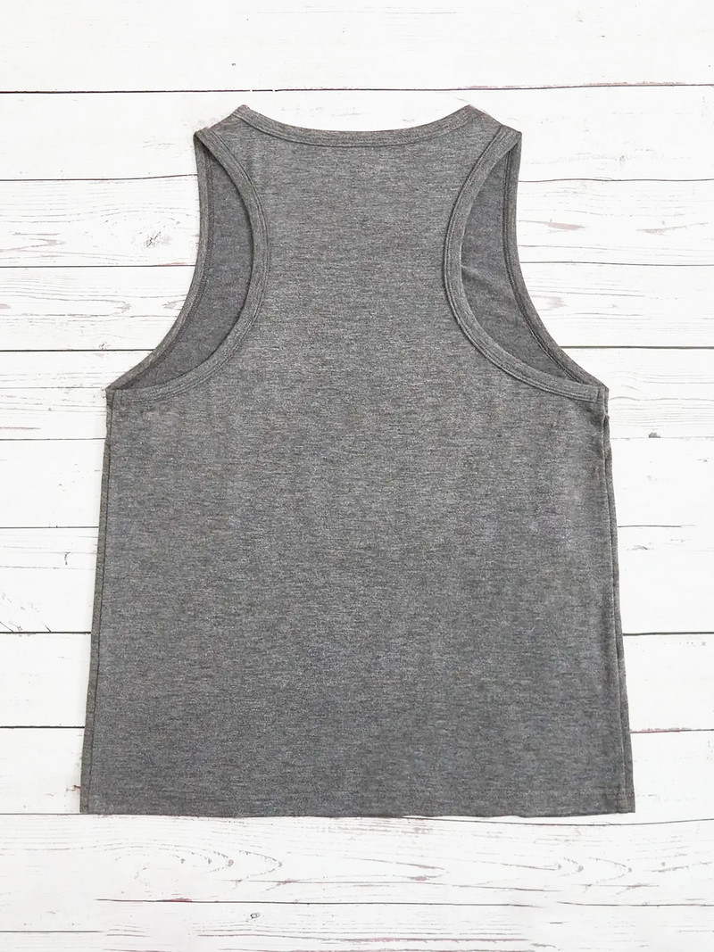 Mačka mama silueta modna sportska ženska majica bez rukava široki O izrez bez rukava ležerna majica za odjeću