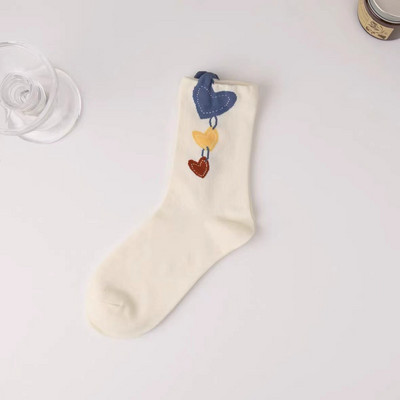 Γυναικείες κάλτσες Λουλούδι με μοτίβο κουνελιού Χαριτωμένο Kawaii Ιαπωνικό κορεατικό στιλ βαμβακερές Harajuku Αστείες αναπνέουσες περιστασιακές ανοιξιάτικες φλοράλ κάλτσες