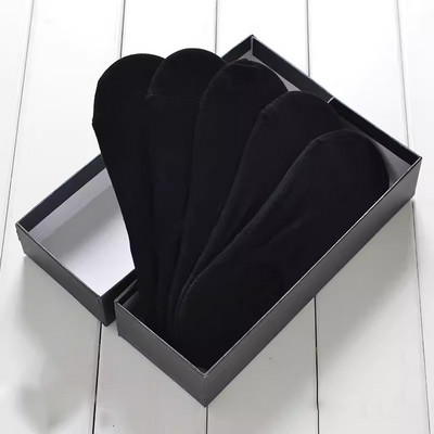 Proljeće ljeto Visoko elastične prozračne brodske čarape za upijanje znoja Silikonske neklizajuće nevidljive čiste pamučne čarape za gležnjeve