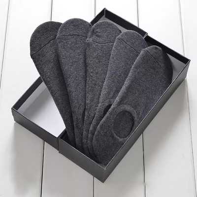 Proljeće ljeto Visoko elastične prozračne brodske čarape za upijanje znoja Silikonske neklizajuće nevidljive čiste pamučne čarape za gležnjeve