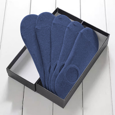 Proljeće ljeto Visoko elastične prozračne brodske čarape za upijanje znoja Silikonske neklizajuće nevidljive čiste pamučne čarape za gležnjeve