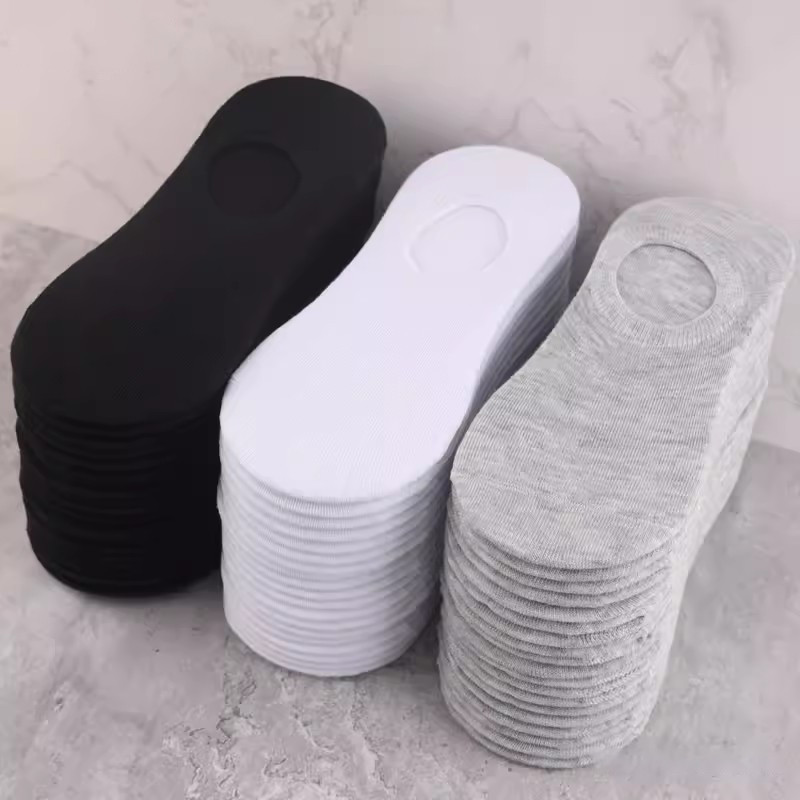 Proljeće ljeto Visoko elastične prozračne brodske čarape za upijanje znoja Silikonske neklizajuće nevidljive čiste pamučne čarape za gležnjeve
