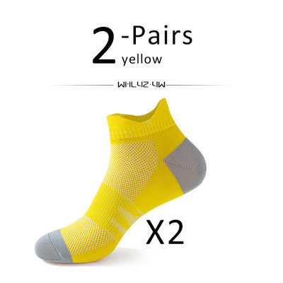 2 perechi de șosete sport pentru fitness, glezne, bărbați, femei, plasă, respirabile, uscare rapidă, bicicletă, alergare, ciclism, călătorie, șosete fără prezentare