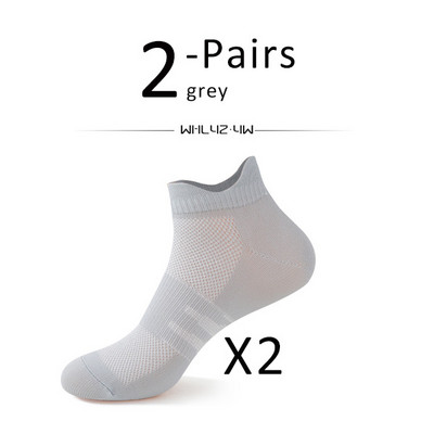 2 perechi de șosete sport pentru fitness, glezne, bărbați, femei, plasă, respirabile, uscare rapidă, bicicletă, alergare, ciclism, călătorie, șosete fără prezentare