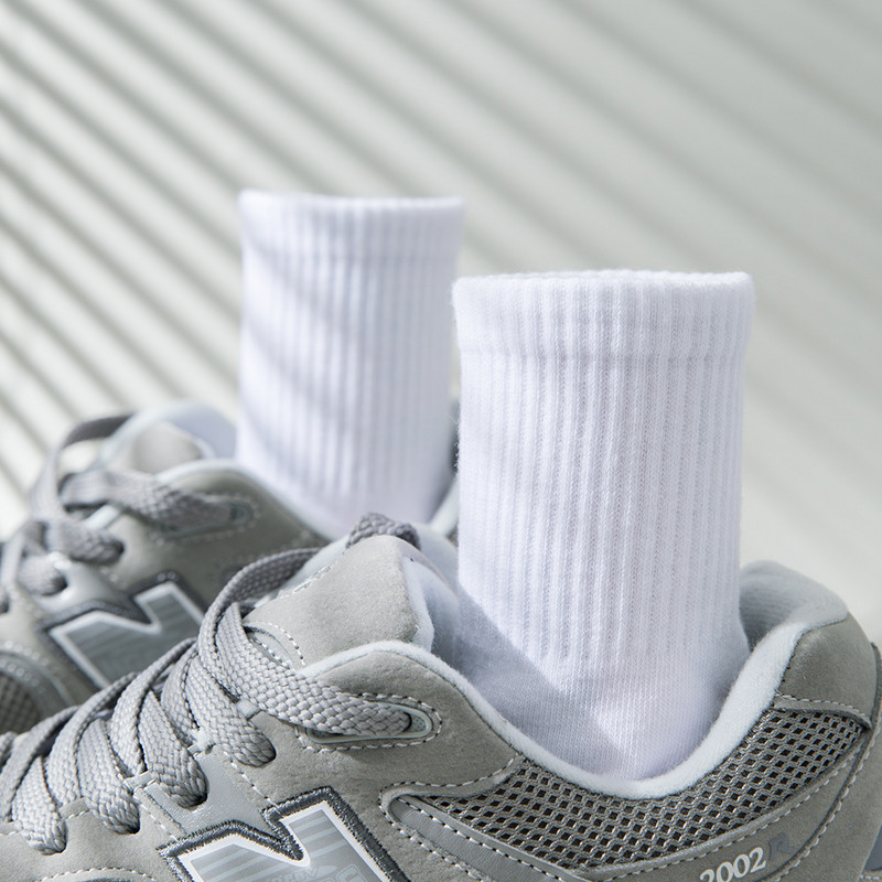 5 perechi de șosete negri de înaltă calitate pentru bărbați, deodorant solid, șosete tuburi pentru bărbați, alergare, șosete sport, toamnă, iarnă, primăvară vară, mărime Plus 38-46