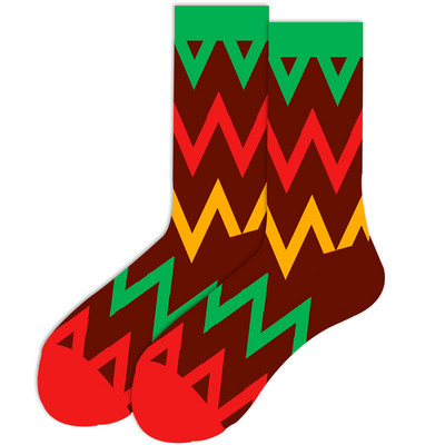 Šarene muške čarape Harajuku Šareni sretni smiješni simbol Međunarodna šahovska geometrijska formula Pamučna čarapa Božićni dar