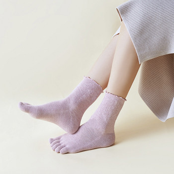Памучни чорапи с пет пръста за жени Модни цветни свободни къси чорапи Harajuku с пръсти Японски чорапи с разделени пръсти