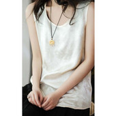 Kínai stílusú ujjatlan nyári új, egyszínű, legény nyakú jacquard pulóverek, alkalmi divat, bő, ingázó női mellény felső