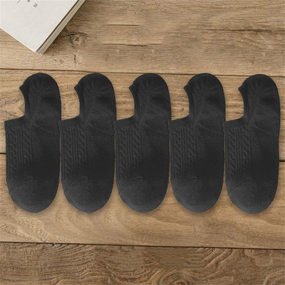 10 bucăți = 5 perechi de șosete din tub de bumbac răsucite pentru bărbați șosete scurte pentru bărci, invizibile de vară, subțiri, versatile, anti miros, calcetine