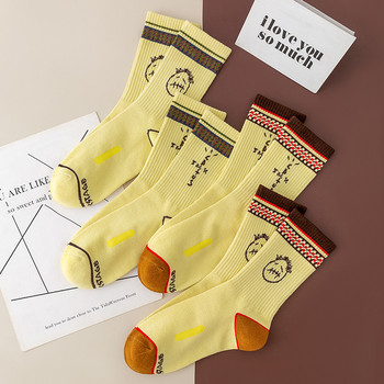 Мъжки чорапи Cactus Jack Skate New BLACK Crew Socks Модни бандани Забавни Streetwear Хип-хоп 27 стил Мъжки подаръци