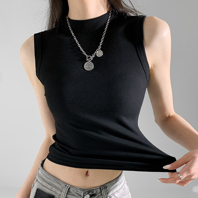 2024 Noi femei Tank Top fără mâneci, cu umăr în afara gâtului în formă de O, interior, cămăși de jos, decupate, corset, haine ieftine pentru tineret pentru femei