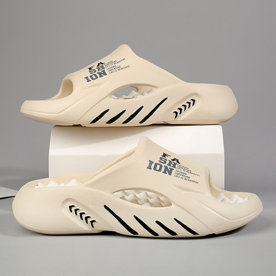 Vasaras vīriešu masāžas čības iekštelpu āra sandales Pludmales ikdienas apavi Mīkstas zoles slaidi Vīriešu flip-flops Vīriešu sandales liels 47 izmērs