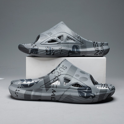 Ανδρικά παπούτσια για καλοκαιρινά παπούτσια Fashion Slides με εξωτερική χοντρή σόλα Άνετη σπιτική ανδρικές παντόφλες Unisex υπαίθρια παπούτσια μασάζ Καυτές εκπτώσεις