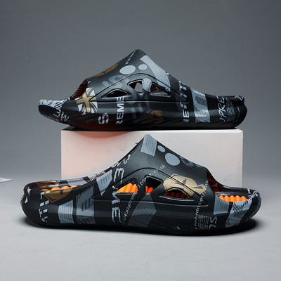 Ανδρικά παπούτσια για καλοκαιρινά παπούτσια Fashion Slides με εξωτερική χοντρή σόλα Άνετη σπιτική ανδρικές παντόφλες Unisex υπαίθρια παπούτσια μασάζ Καυτές εκπτώσεις