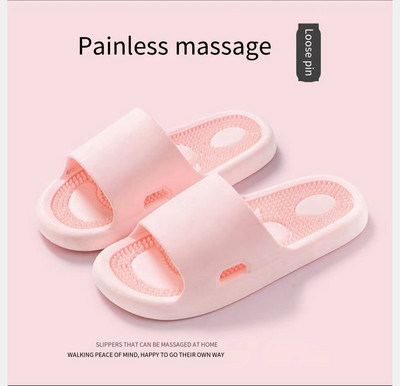 Papuci de masaj pentru bărbați și femei, acupuncte anti-alunecare de interior cu particule înțepătoare, terapie pentru talpă moale, talpă de masaj