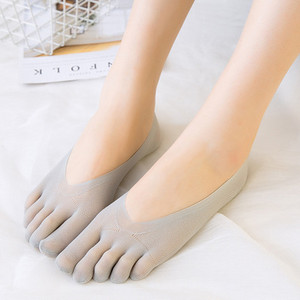 1/3/5 paari/partii naiste suvised viie sõrmega sokid Üliõhukesed naljakad varvastega nähtamatu paat Sokken hingav lühike, madal pahkluu Sox libisemisvastane
