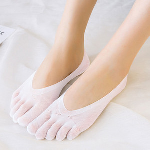 1/3/5 paari/partii naiste suvised viie sõrmega sokid Üliõhukesed naljakad varvastega nähtamatu paat Sokken hingav lühike, madal pahkluu Sox libisemisvastane